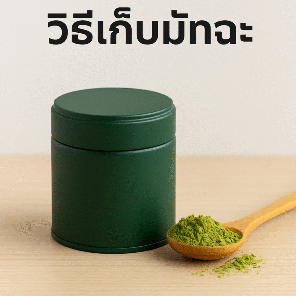 วิธีเก็บมัทฉะ